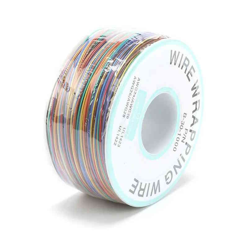 250m câble en cuivre 30AWG multicolore 8 couleurs