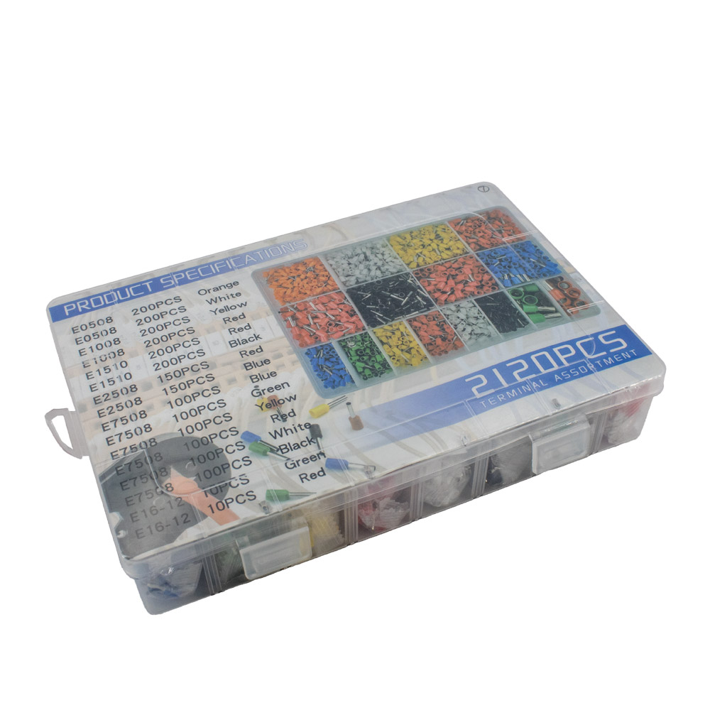 Kit de cosses à sertir 2120 pièces 16 tailles 0,5 mm²-16 mm² – Image 2