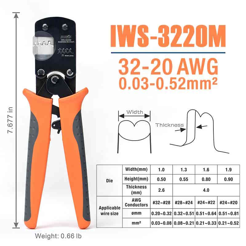 Pince à sertir IWISS 3220M – Image 2
