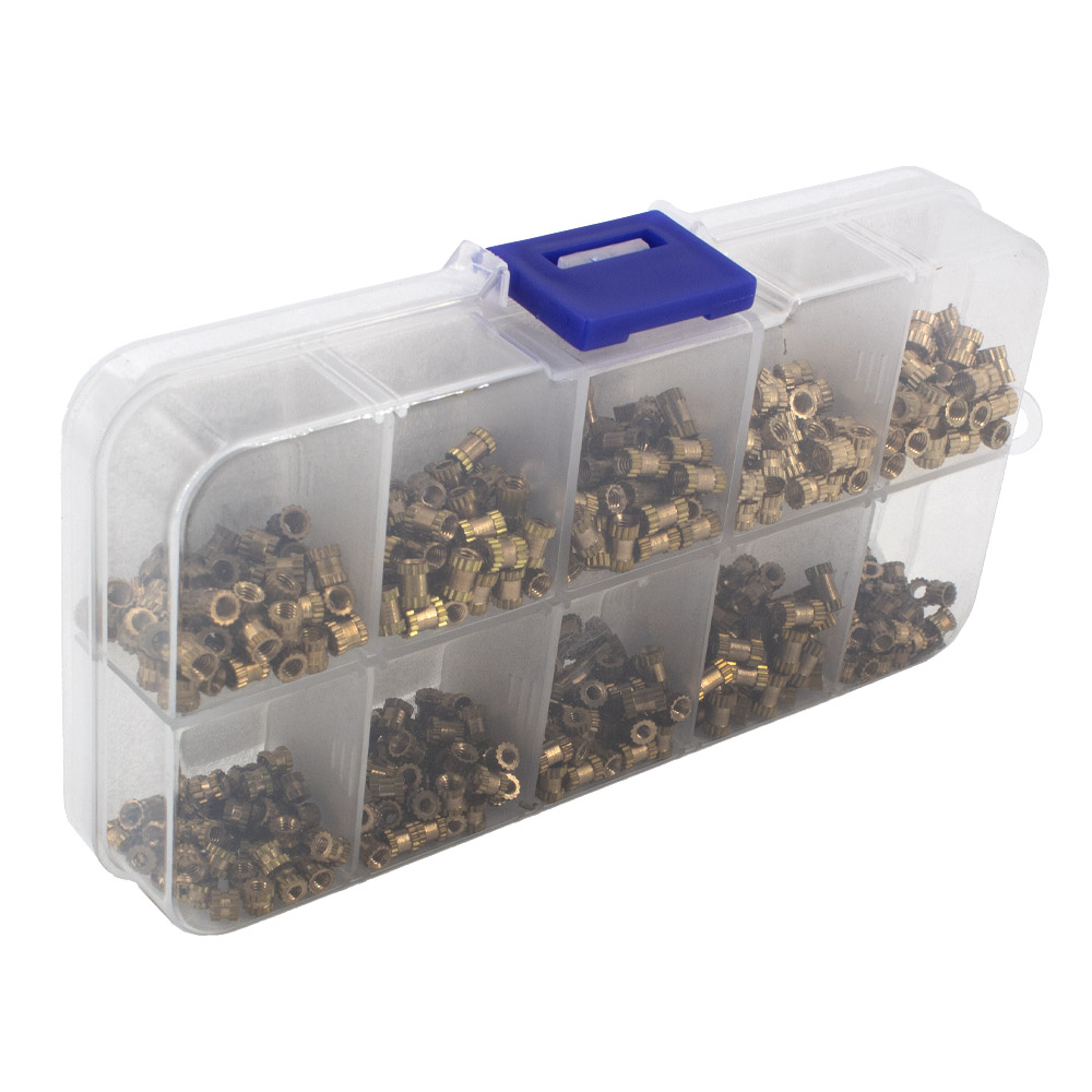 Kit d'écrous à sertir inserts filetés 500 pièces M2-M3 – Image 3