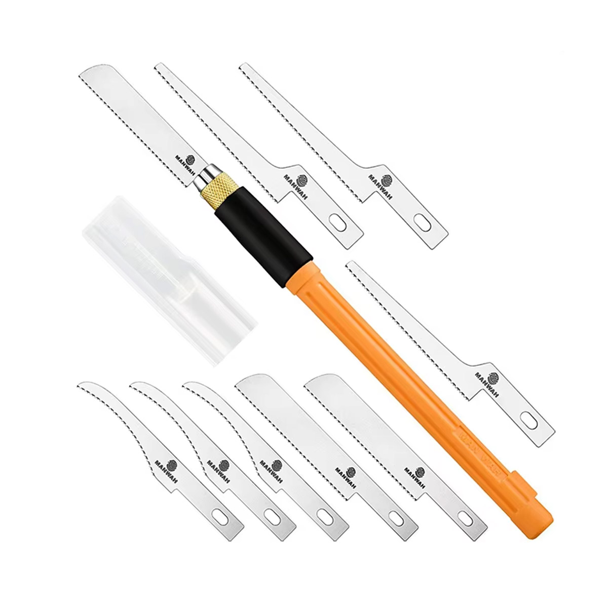 Scie manuelle miniature avec 9 lames pour modélisme et projets DIY