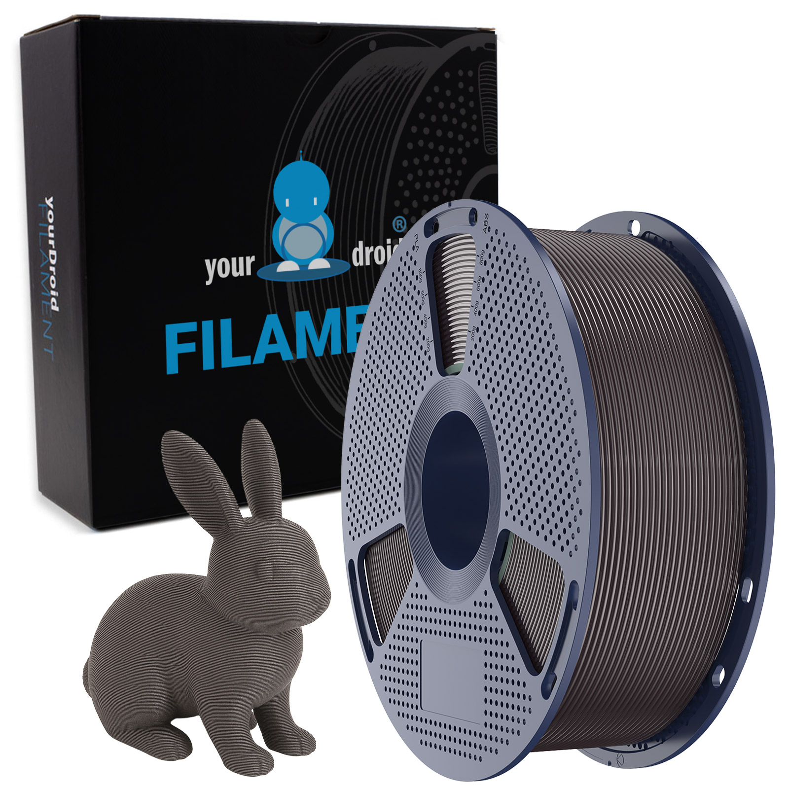 Filament PLA yourDroid brun foncé 1,75 mm 1 kg