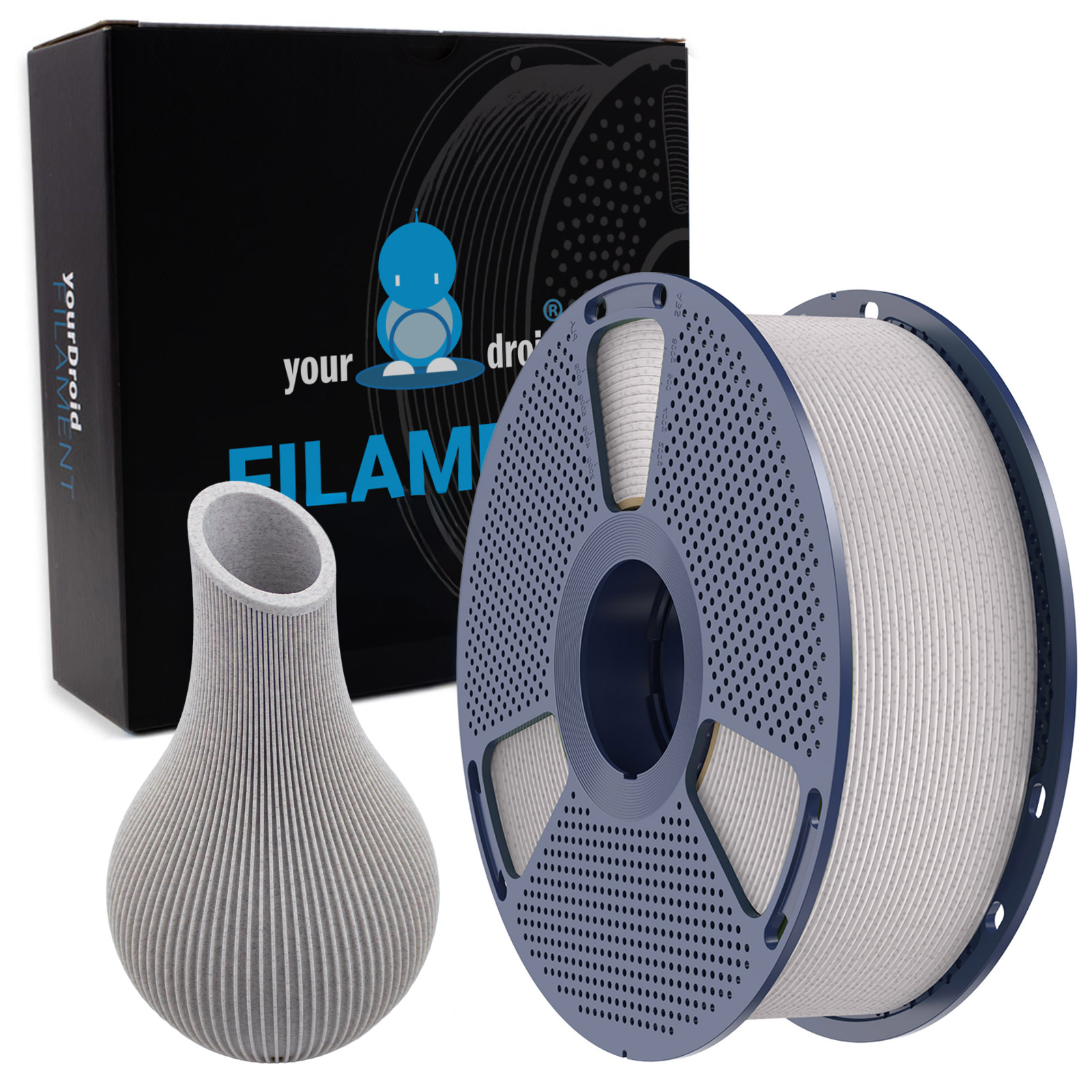 Filament yourDroid HS-PLA Marbre Urbangris 1,75 mm 1 kg
