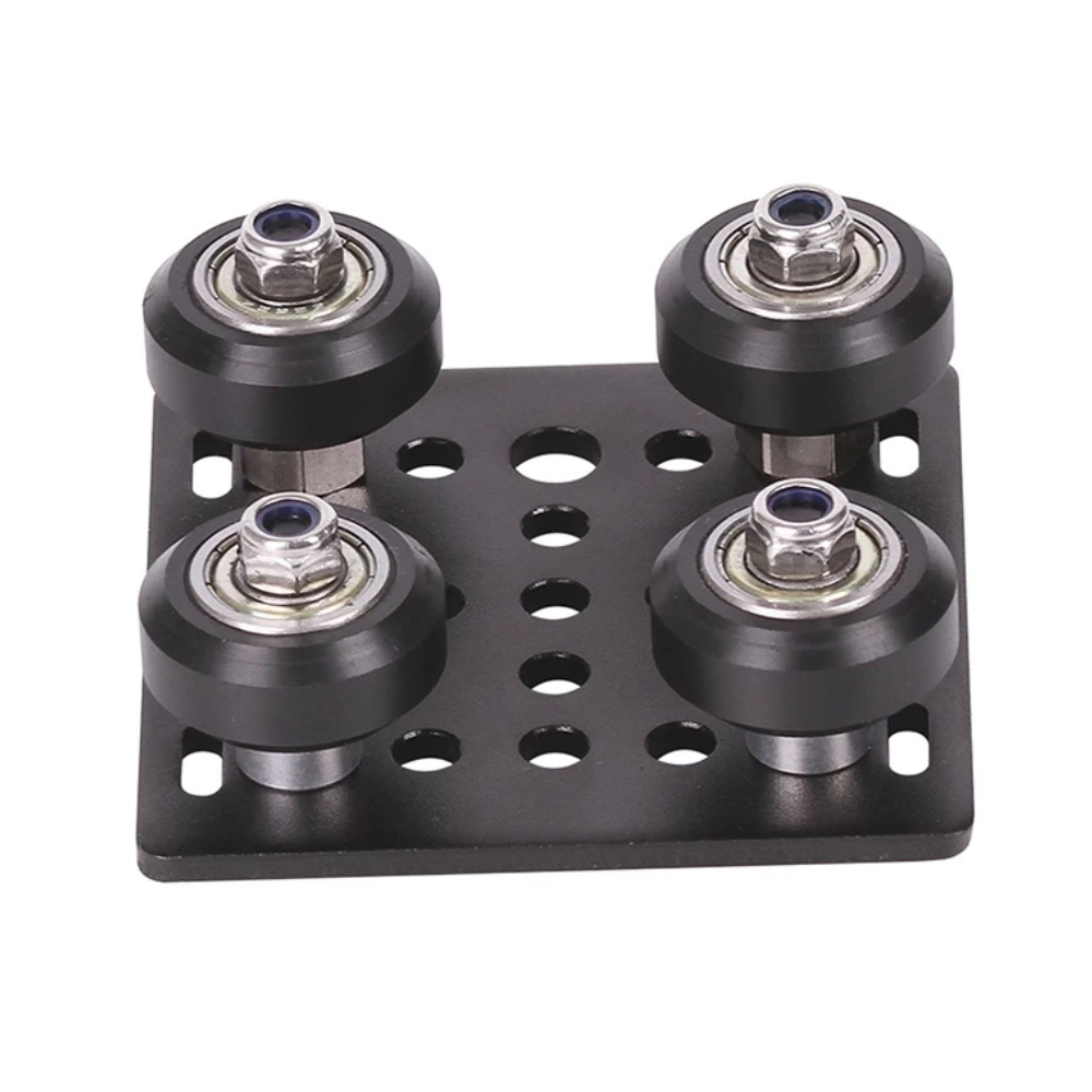 Chariot Hotend pour profilés aluminium 2020 V-Slot à 4 rouleaux