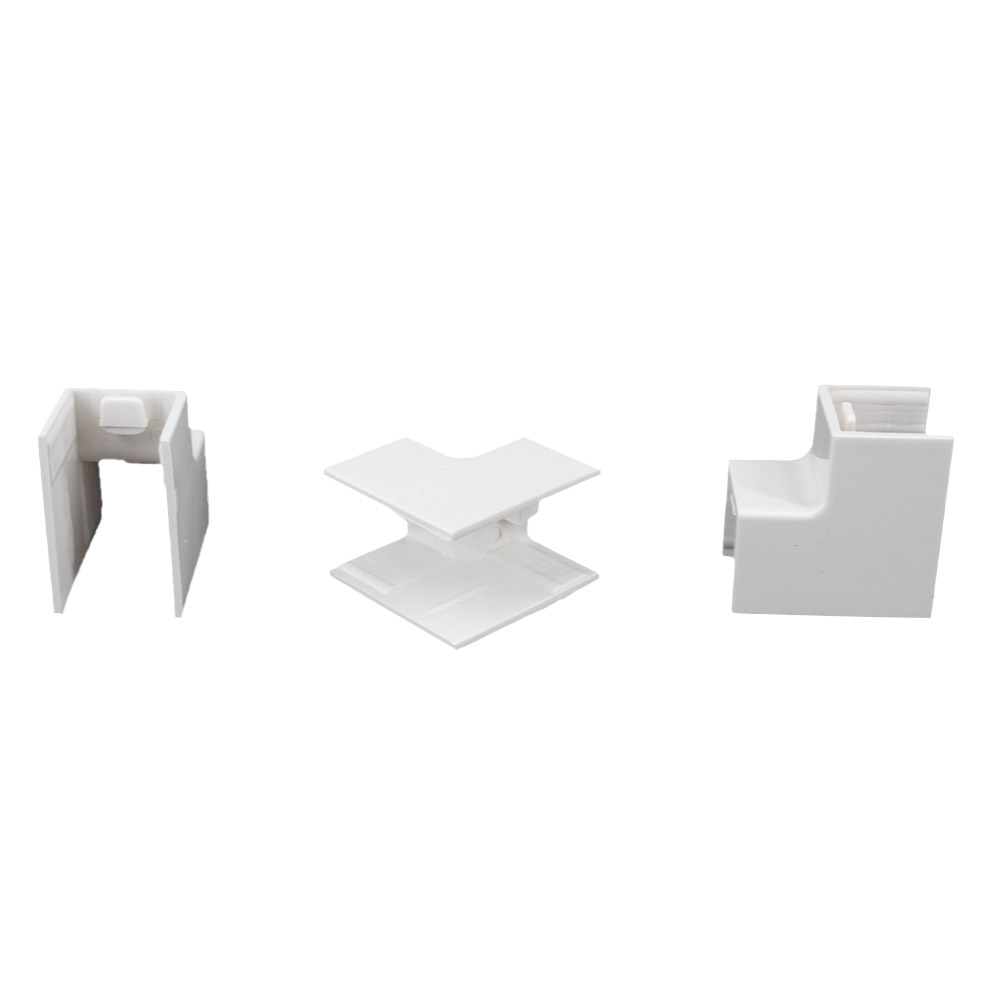 10x yourDroid angle intérieur de gaine de câbles 16x16 blanc – Image 5