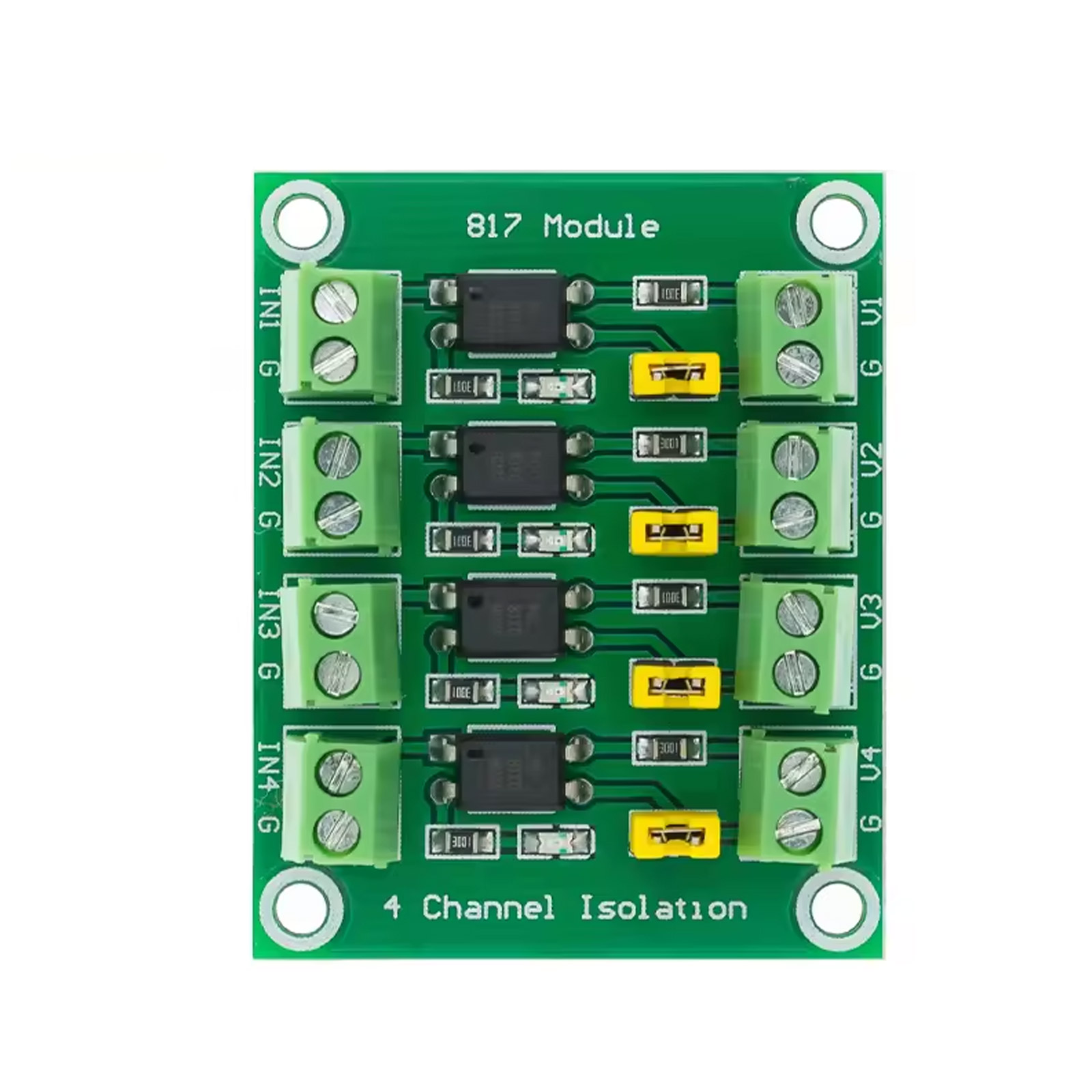 Module d'isolement optocoupleur PC817 4 canaux 3,6–30 V convertisseur de tension