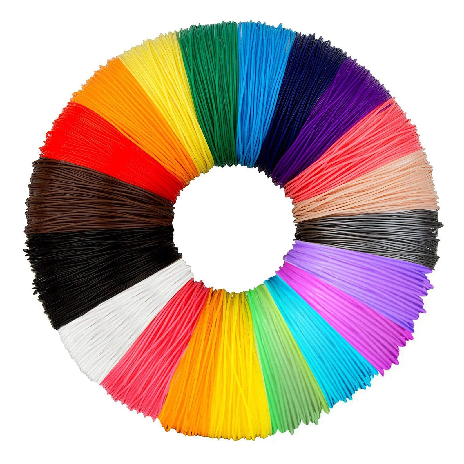 Sunlu Filament pour stylo d'impression 3D 20 couleurs 10 m