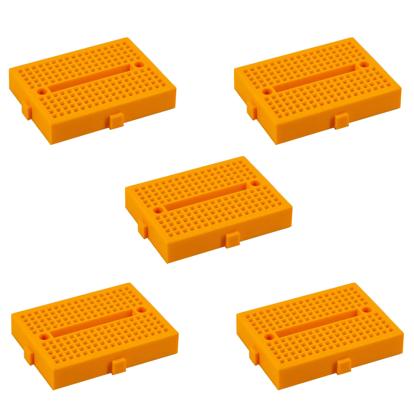 5x Mini carte breadboard SYB-170 Jaune
