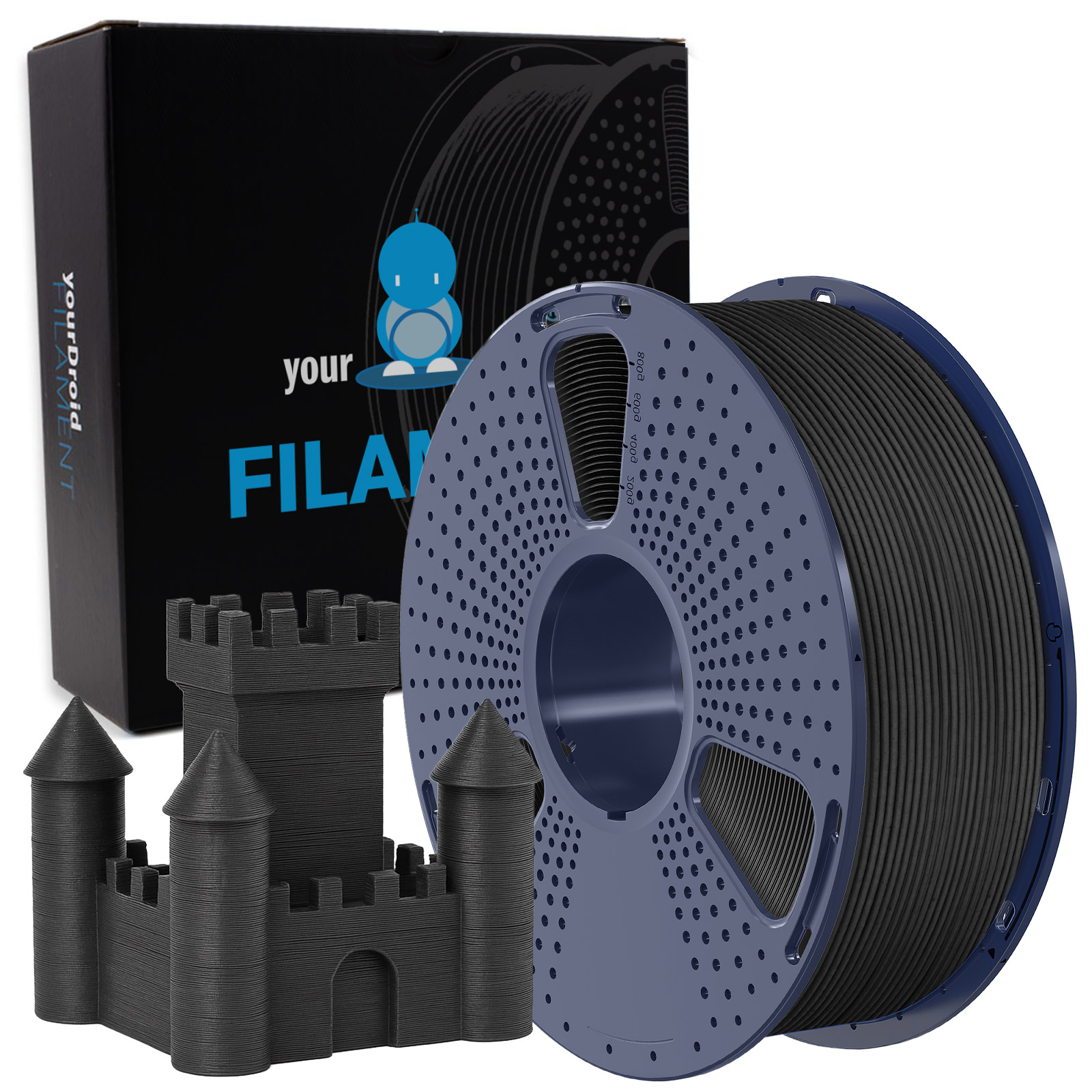 yourDroid PETG-CF Filament Carbon 1.75mm 1kg
