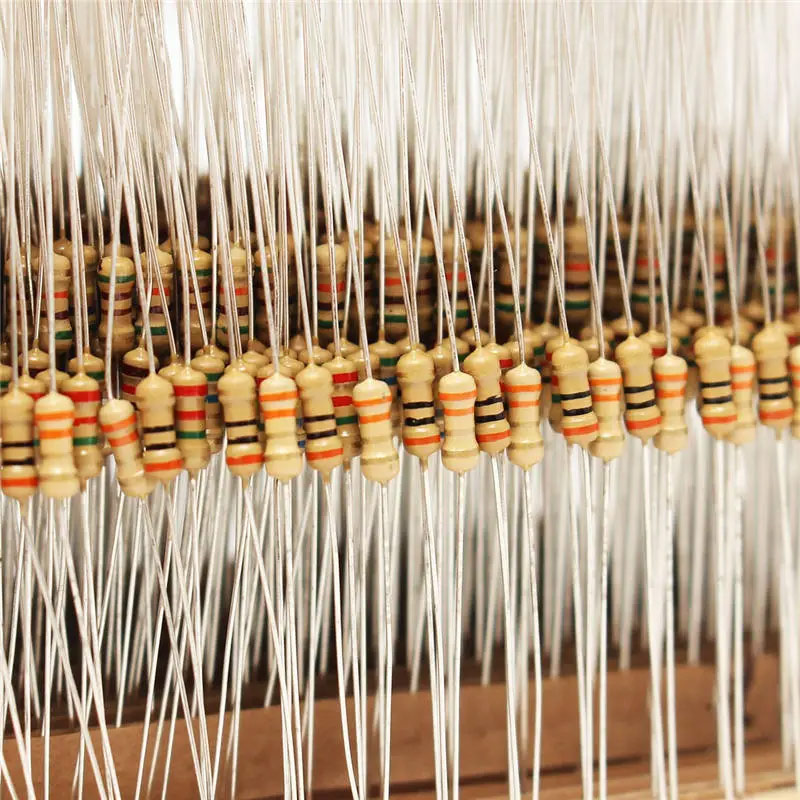 1000 pièces résistances à couche de carbone 1/4W 1Ω ~ 3MΩ 50 valeurs – Image 3
