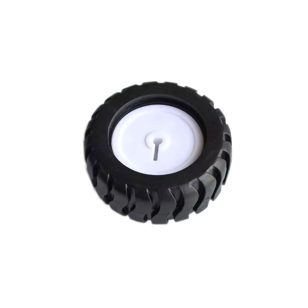 Roue en caoutchouc 43x19 mm pour moteur N20/N10 avec arbre D de 3 mm