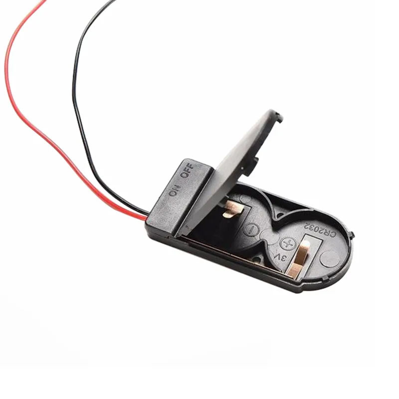 Support de piles 2x CR2032 - 6V avec interrupteur marche/arrêt