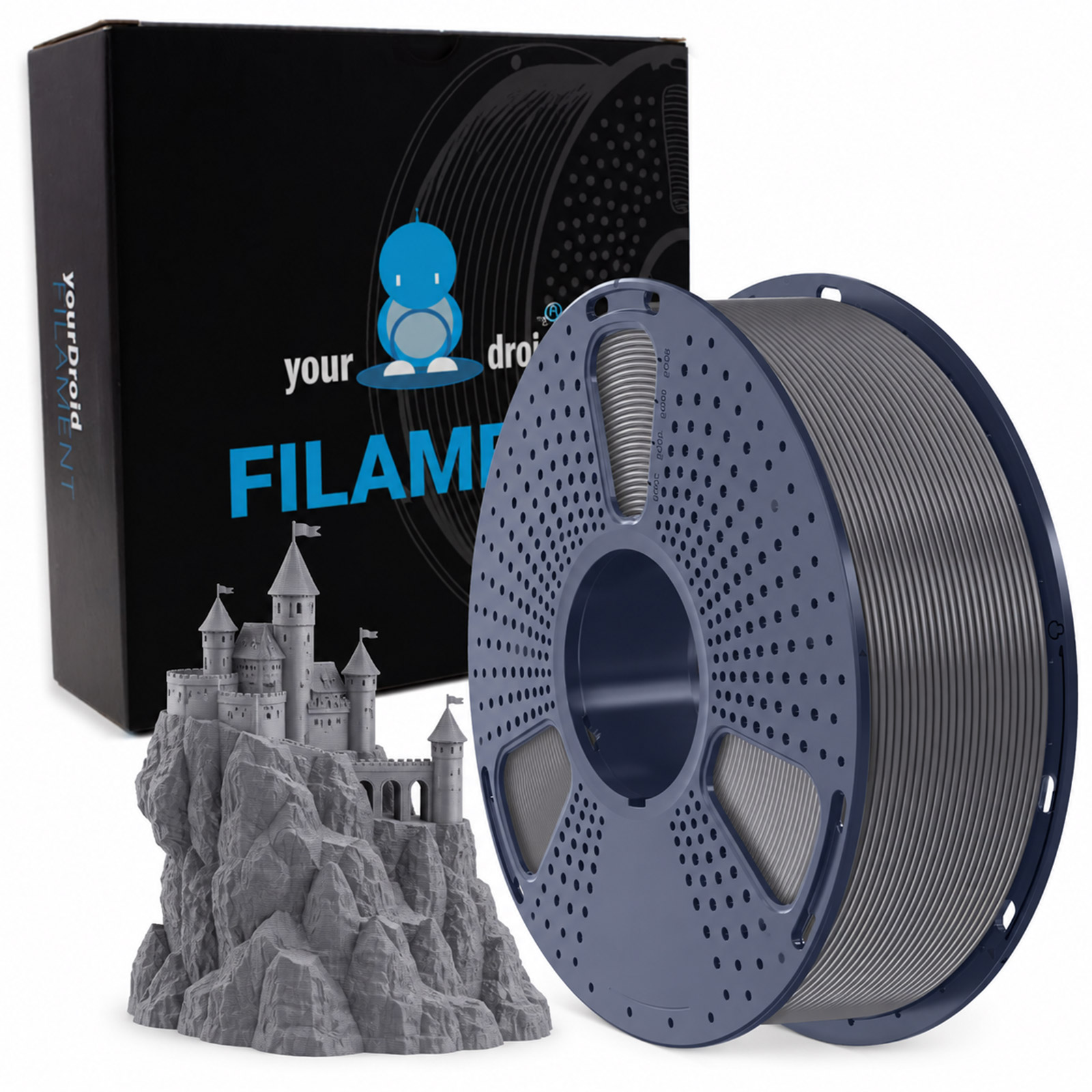 Filament PLA yourDroid Gris 1,75 mm 1 kg