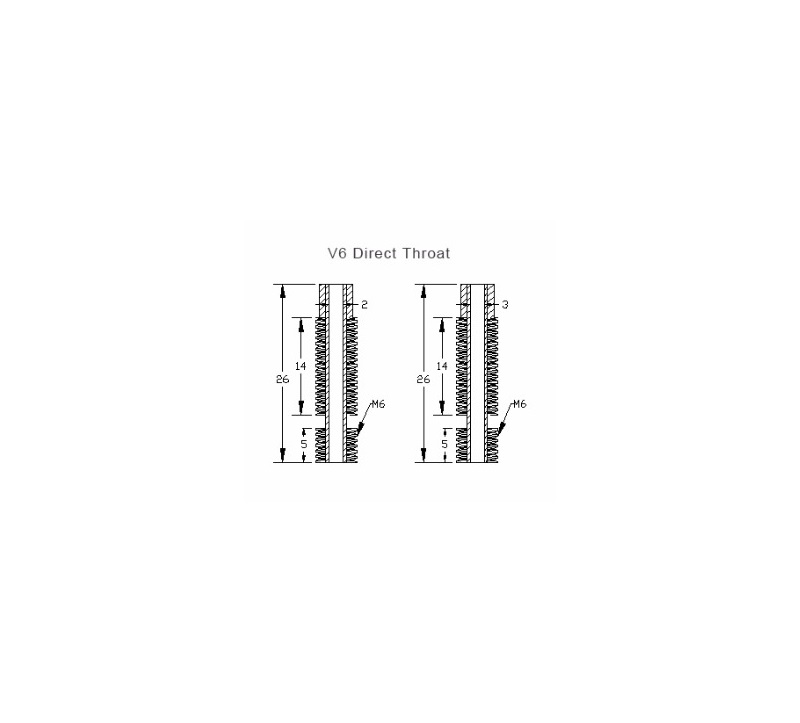 Tube d'alimentation pour Hotend J-Head V6 1.75 tout métal