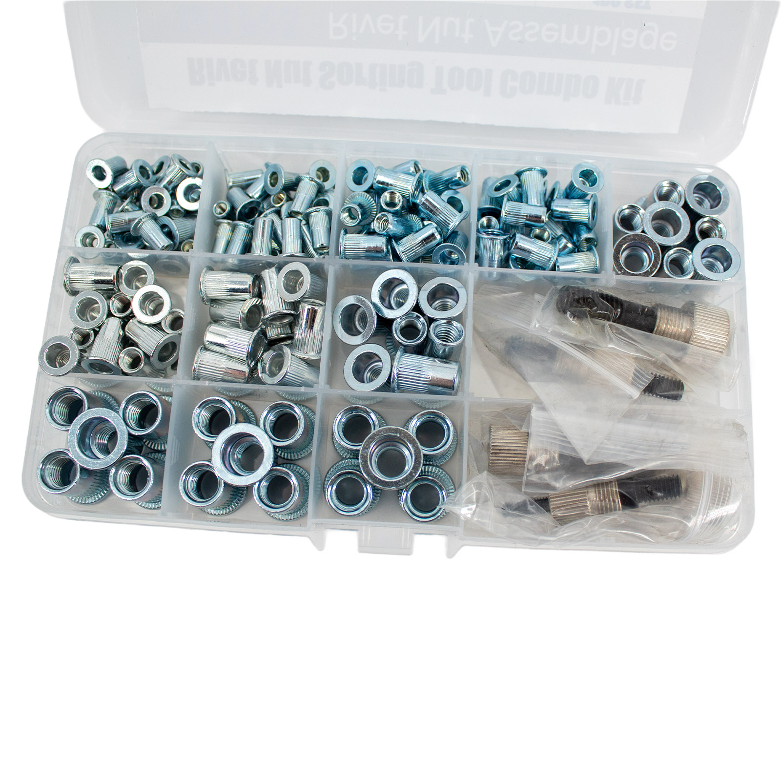 Kit d'écrous à sertir 180 pièces M3/M4/M5/M6/M8 avec pince à écrous à sertir