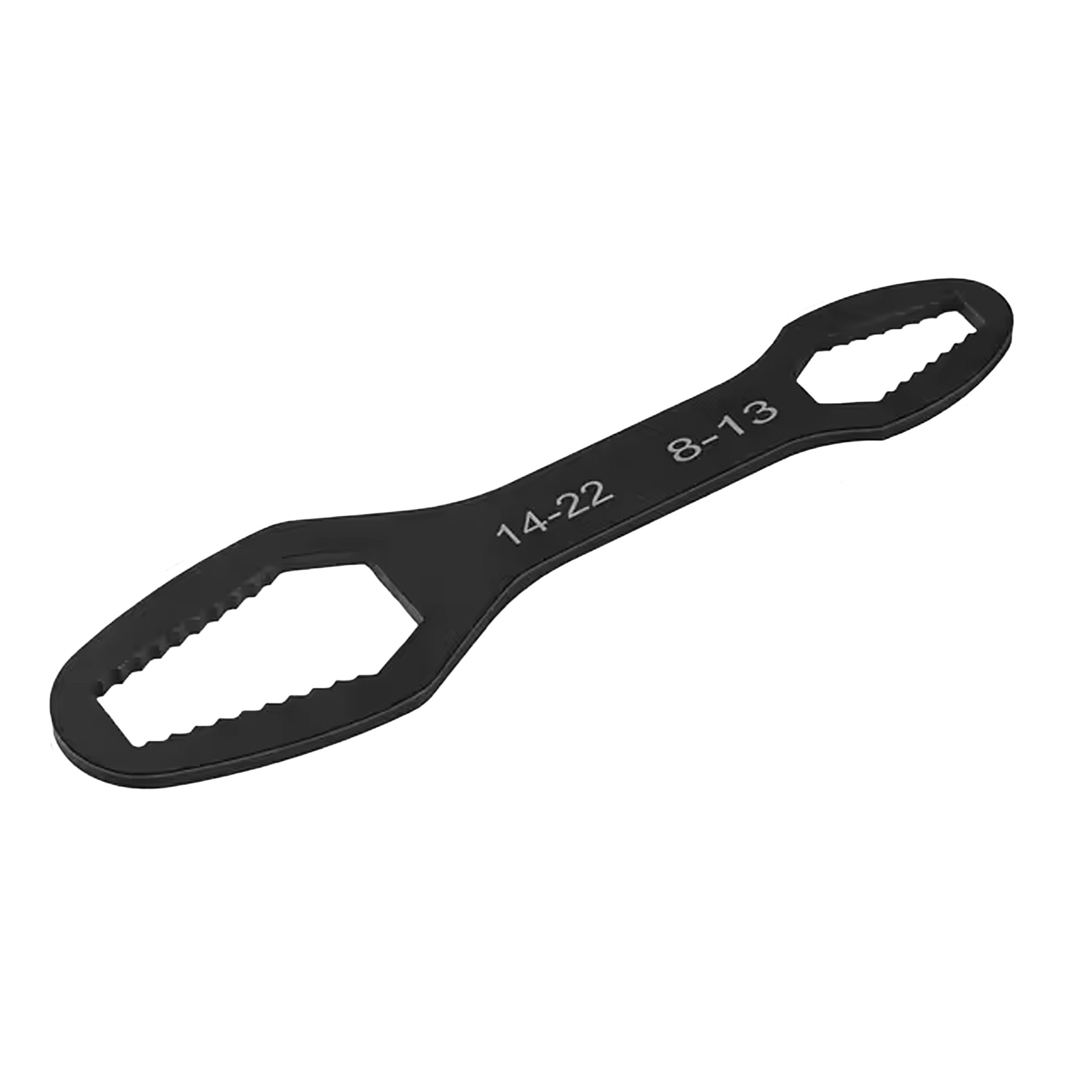 Clé à molette universelle 8–22 mm – Auto-serrante, double tête 160 mm noir