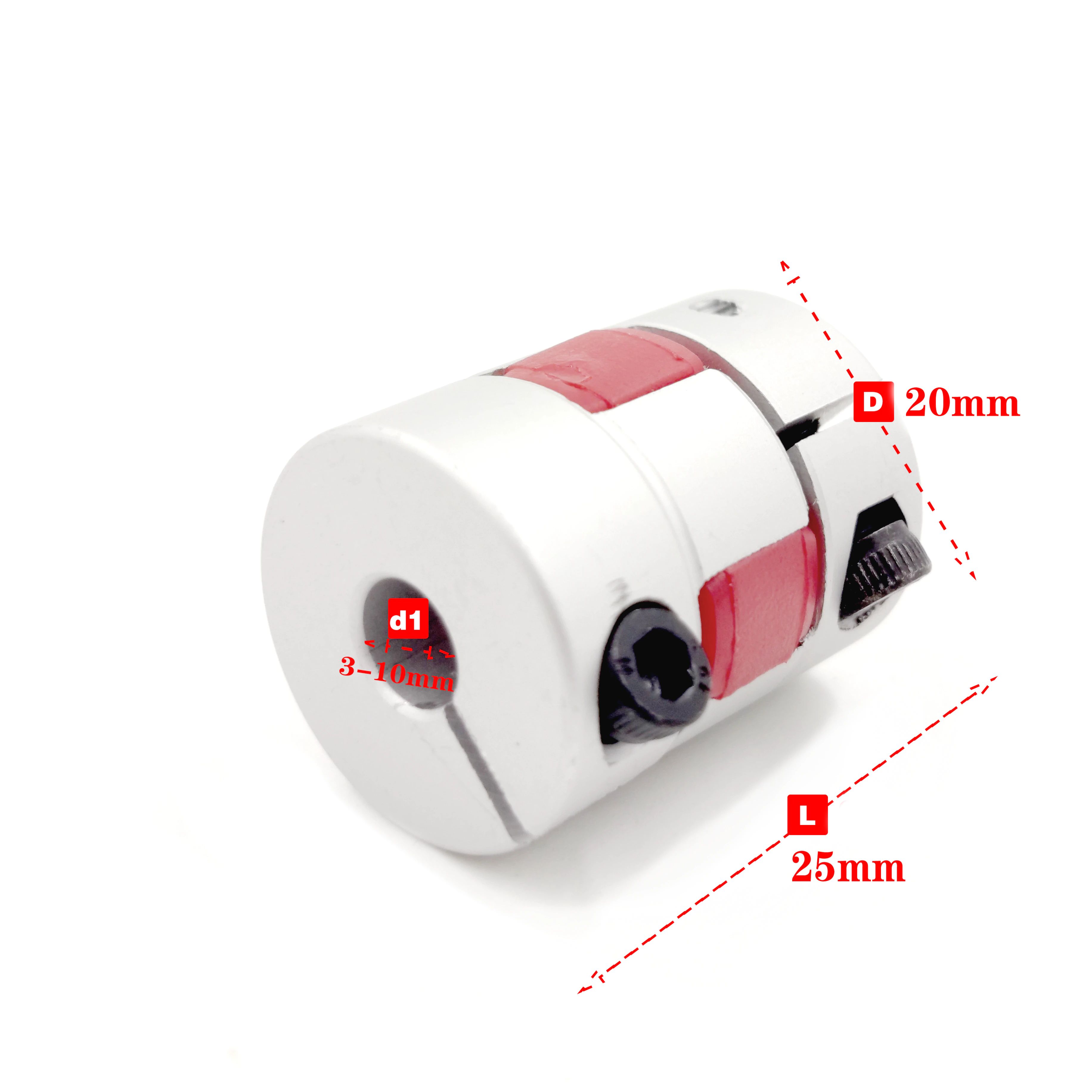 Accouplement à griffes 5 mm vers 8 mm D20L25 – Image 2