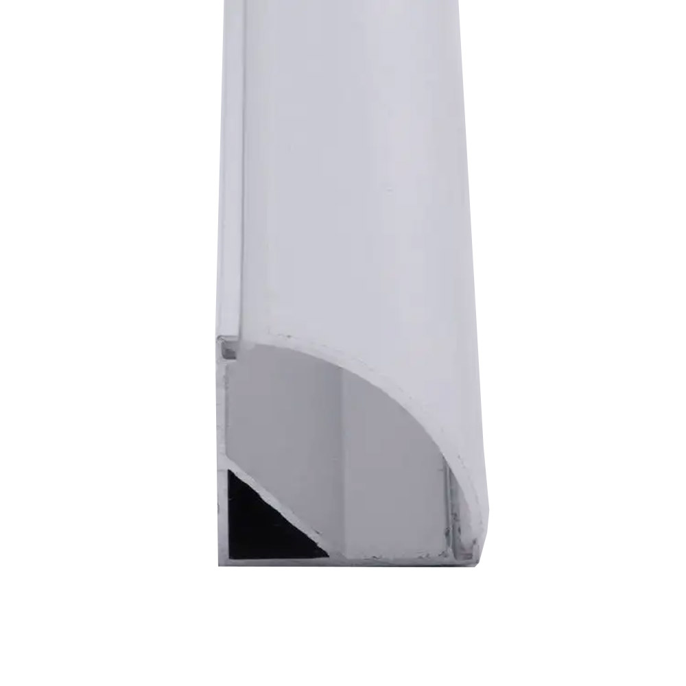 Profilé en aluminium pour LED 1 m angle 16x16 mm avec couvercle argent – Image 3