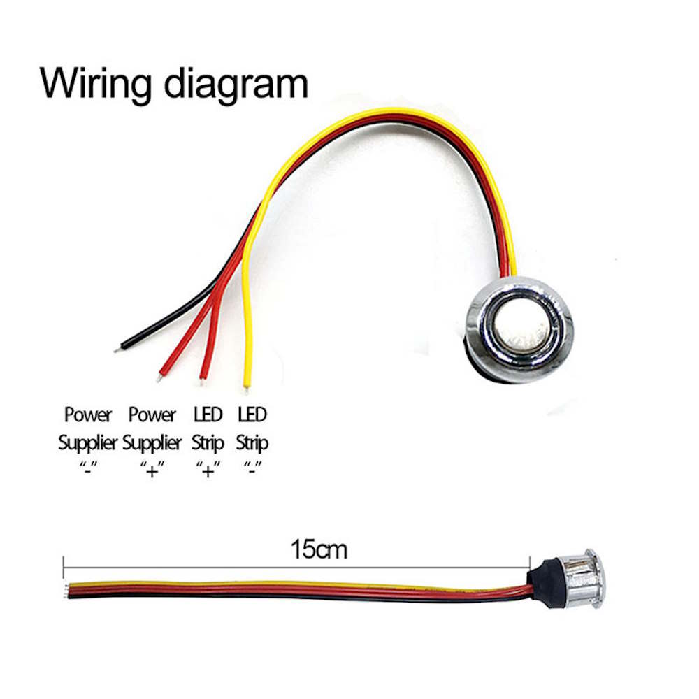 Interrupteur variateur tactile LED 5-24V Contrôleur LED à gradation continue – Image 2