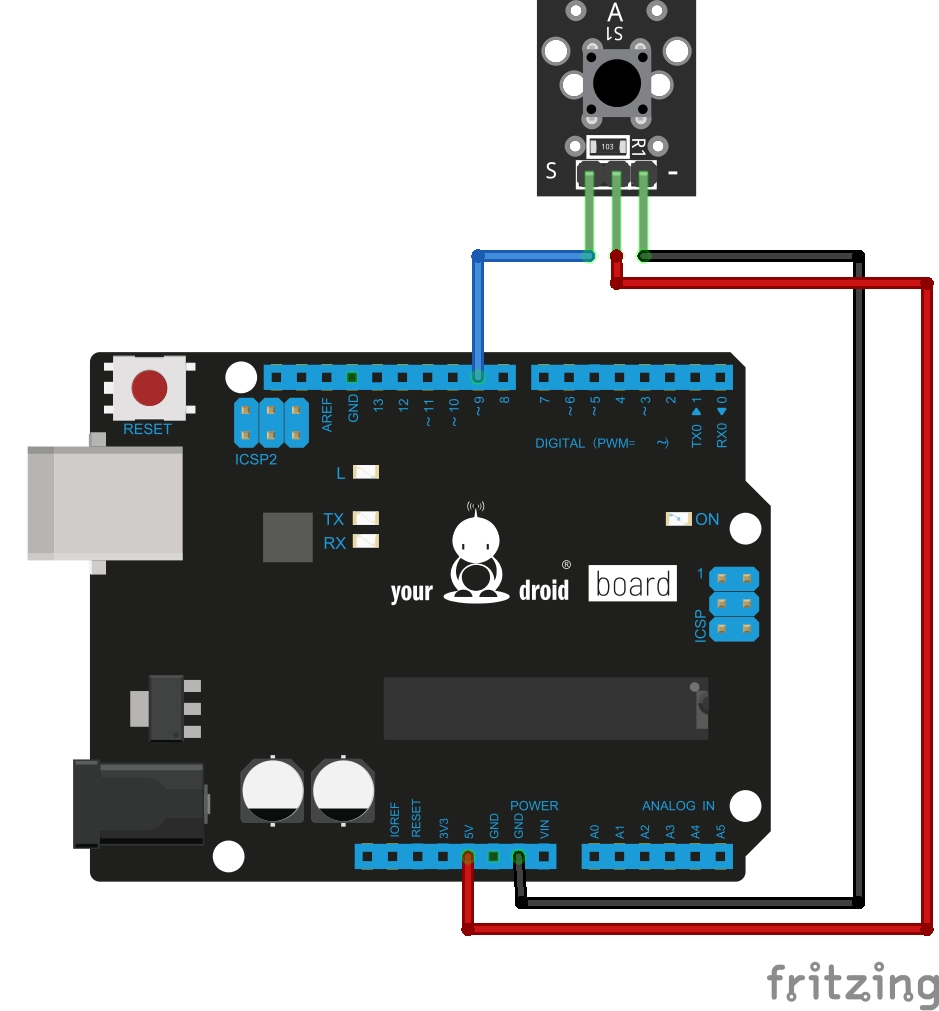 Module bouton-poussoir KY-004 – Image 2