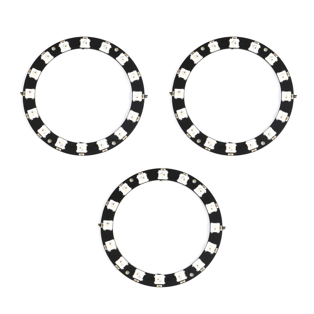 3x anneau LED RGB 16 bits WS2812 5V similaire Neopixel