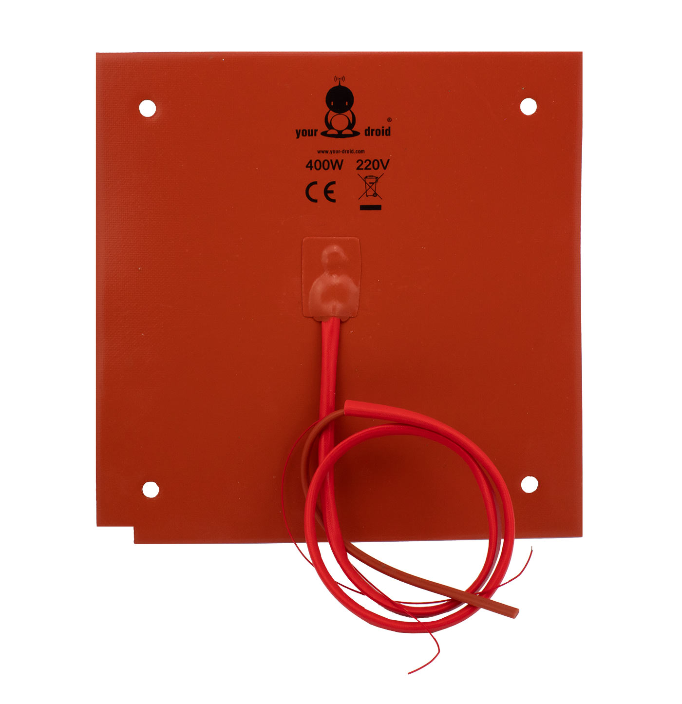 yourDroid tapis chauffant / plateau chauffant 220V 400W 308x308 mm pour CR-10