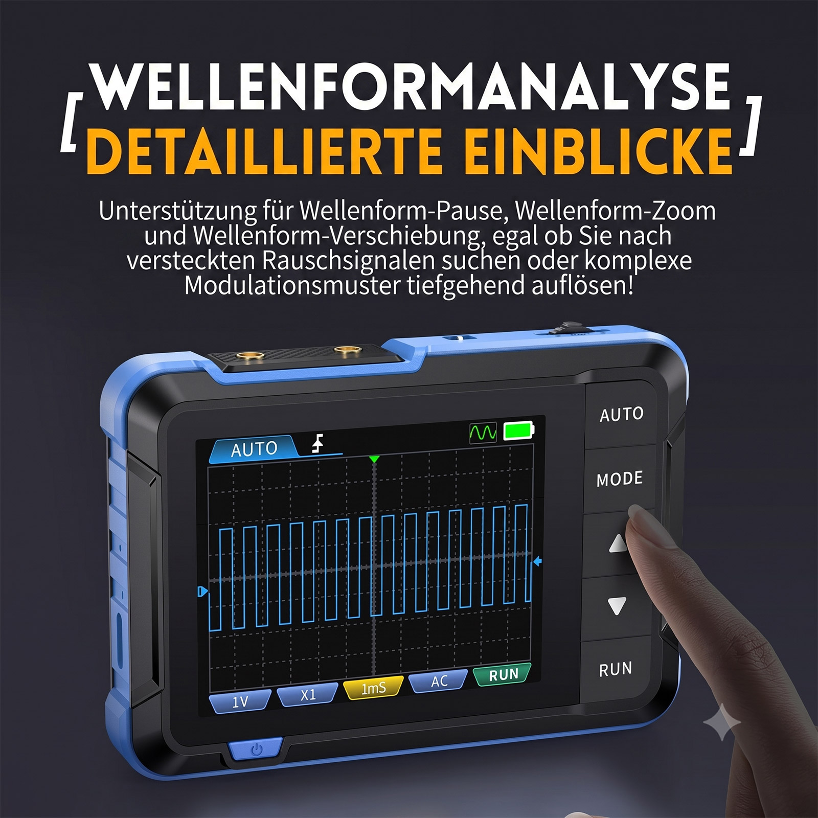 FNIRSI DSO-153 Mini-oscilloscope avec générateur de signaux – 1 MHz de bande passante, 5 MS/s, écran 2,4" – Image 10