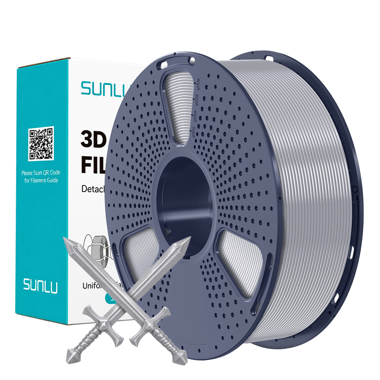 Filament ABS Sunlu Argent 1,75 mm 1 kg