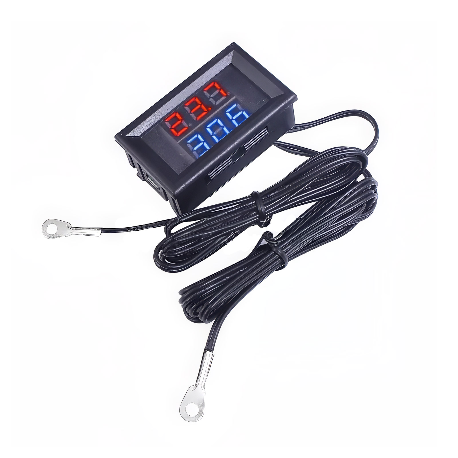 Affichage LED double avec capteur de température étanche DC 4-28V (Rouge & Bleu) – Image 3