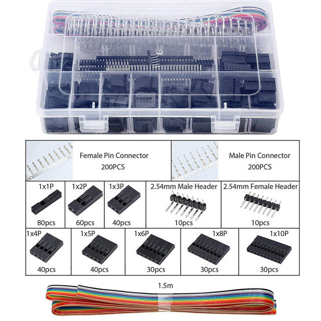 Kit de connecteurs Dupont et contacts à sertir 520 pièces – Image 2