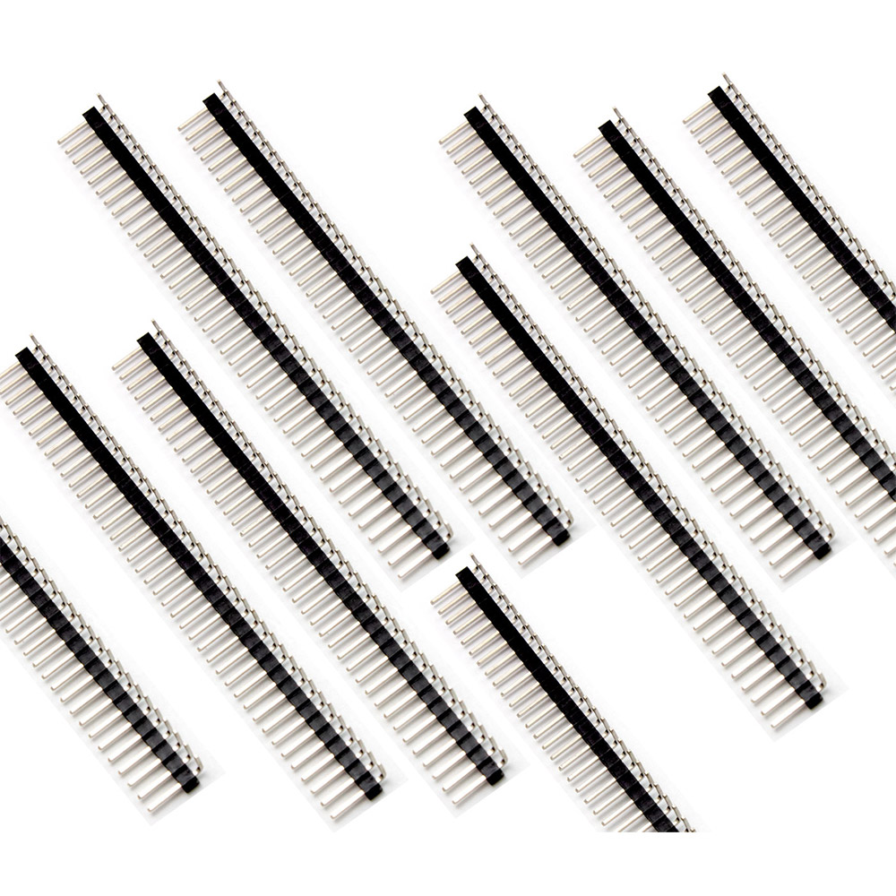 10x barrette mâle 40 broches 2,54 mm à une rangée, coudée – Image 3