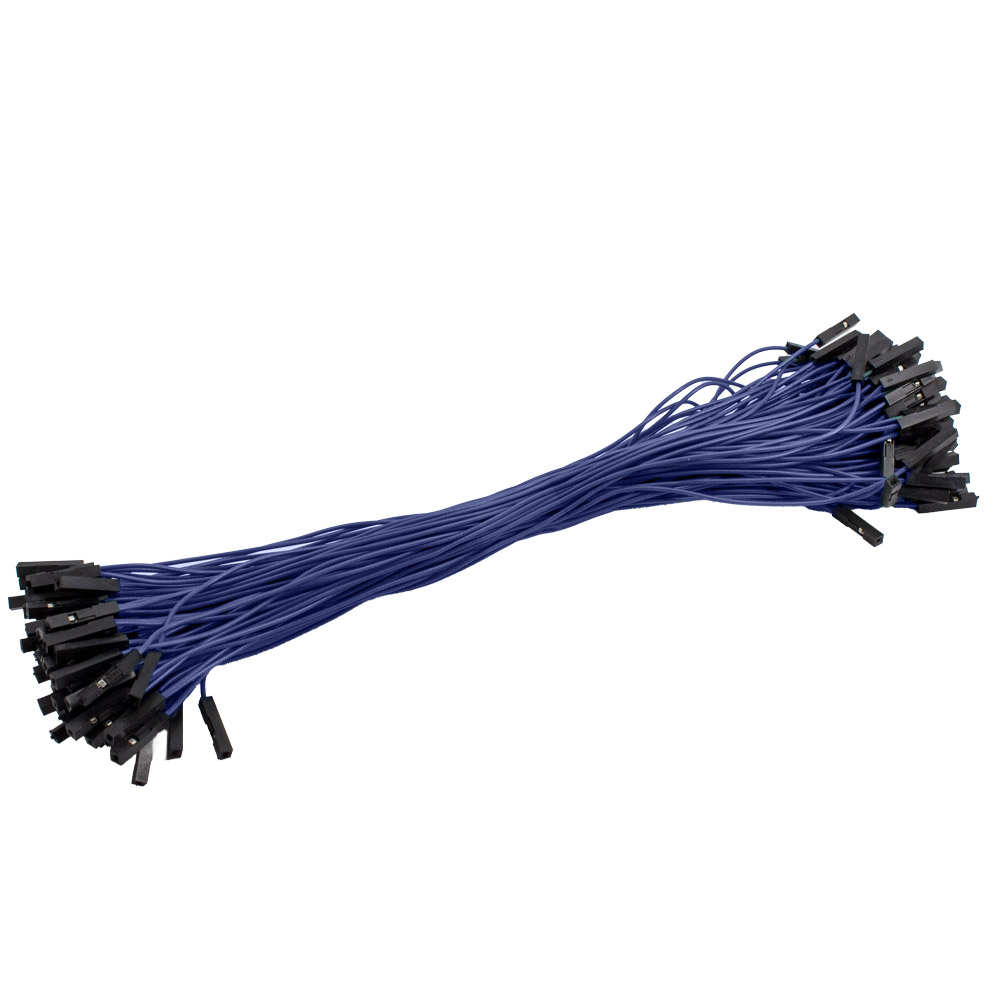 100 câbles Dupont / Jumper 20 cm femelle-femelle couleur aléatoire – Image 3