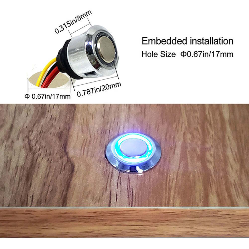 Interrupteur variateur tactile LED 5-24V Contrôleur LED à gradation continue – Image 3