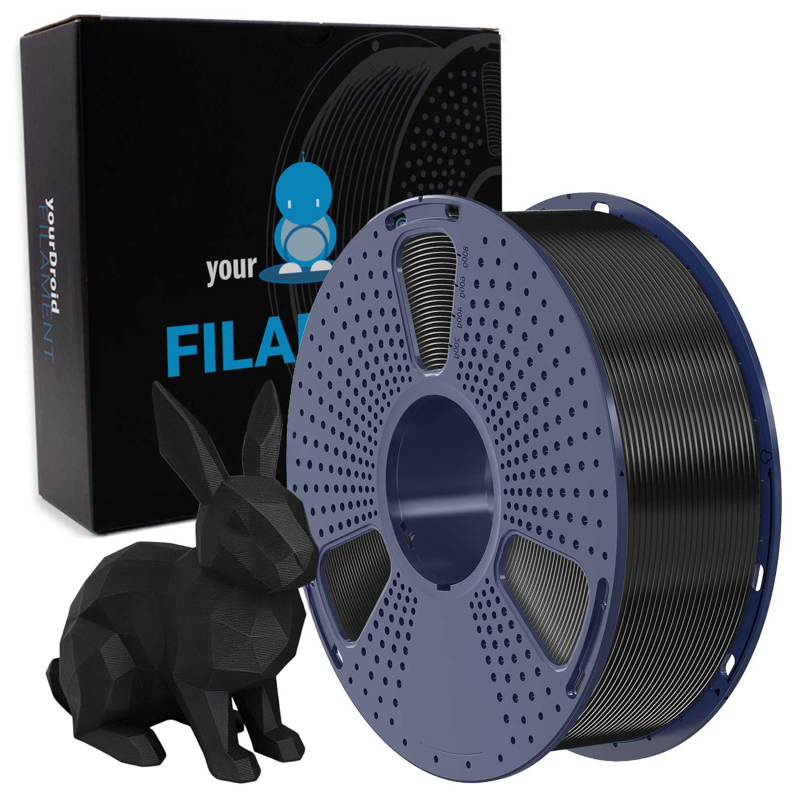 Filament PLA yourDroid Noir 1,75 mm 1 kg