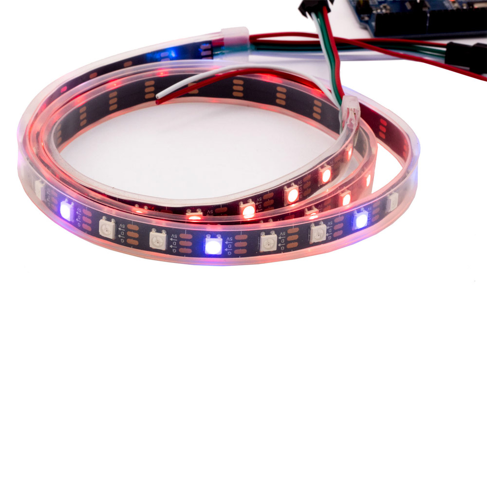 1 mètre de bande LED WS2812B ÉTANCHE 5050RGB DC5V 60 LED/m