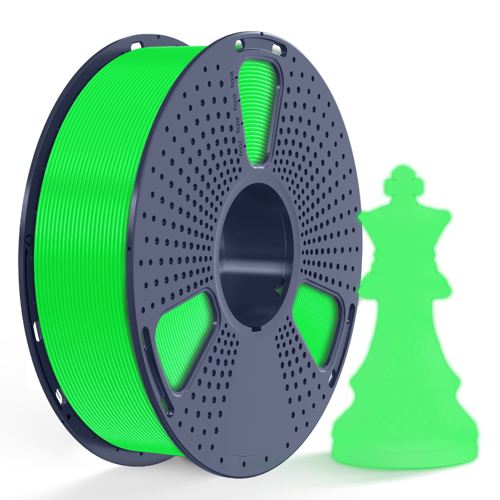 Filament Sunlu PLA phosphorescent vert 1,75 mm 1 kg – Image 2