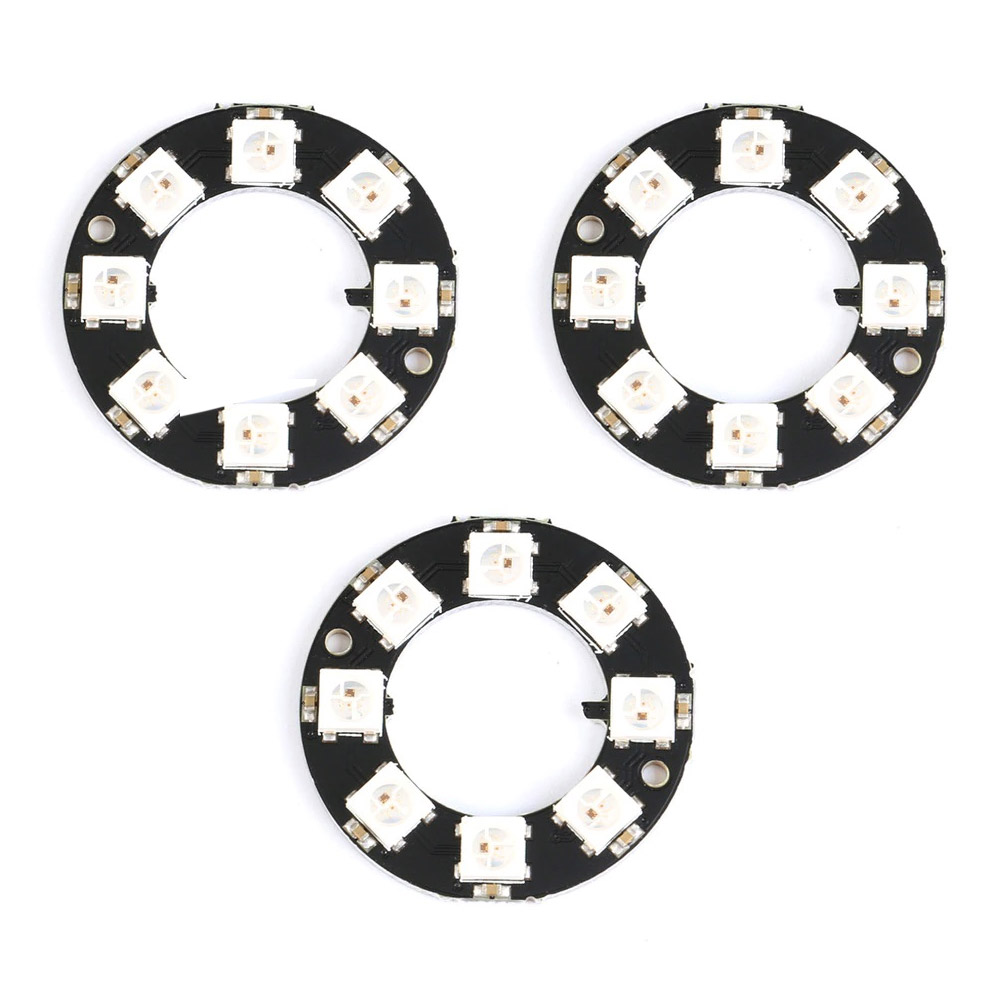 3x anneau LED RGB 8 bits WS2812 5V similaire Neopixel