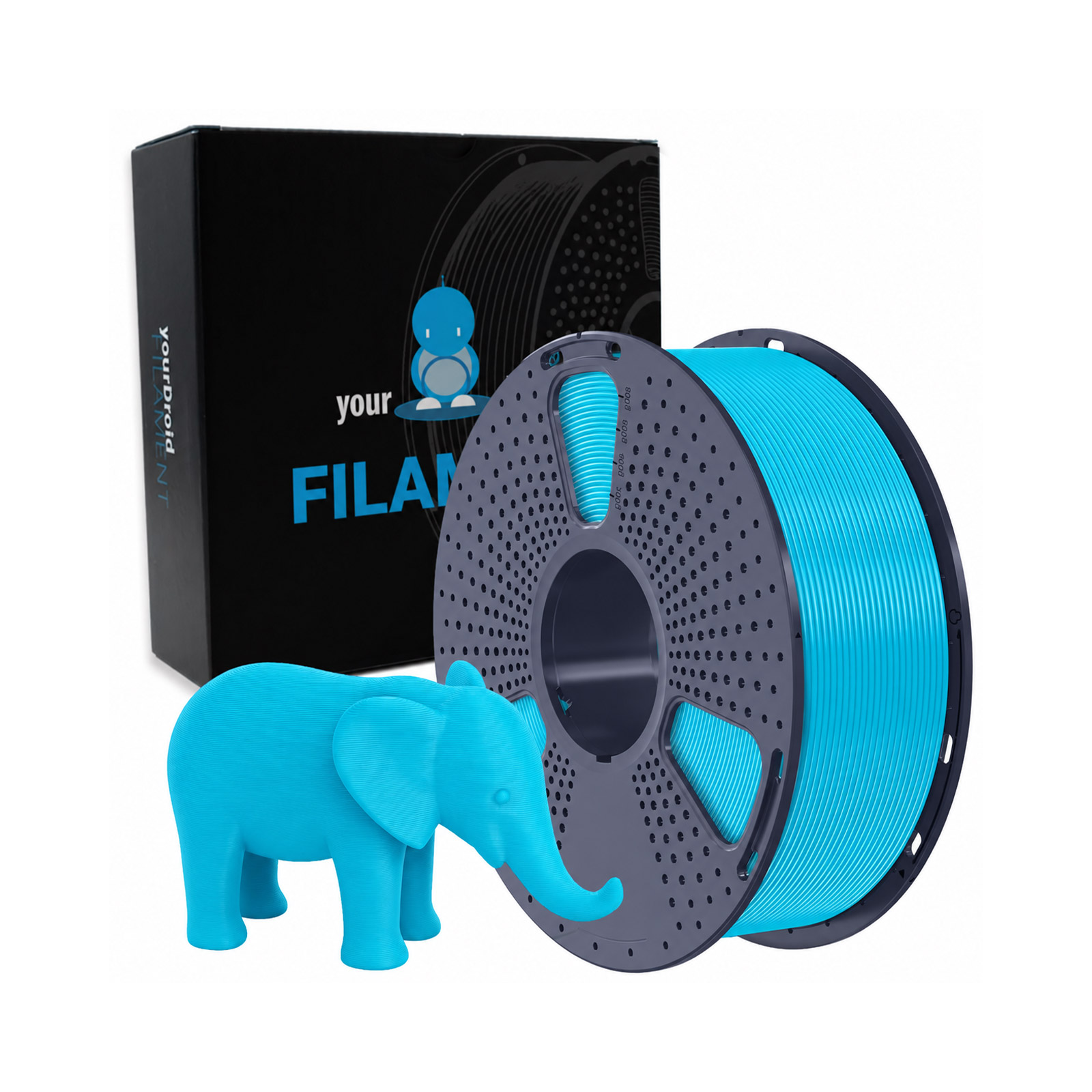 Filament PETG yourDroid Cyan 1,75 mm 1 kg