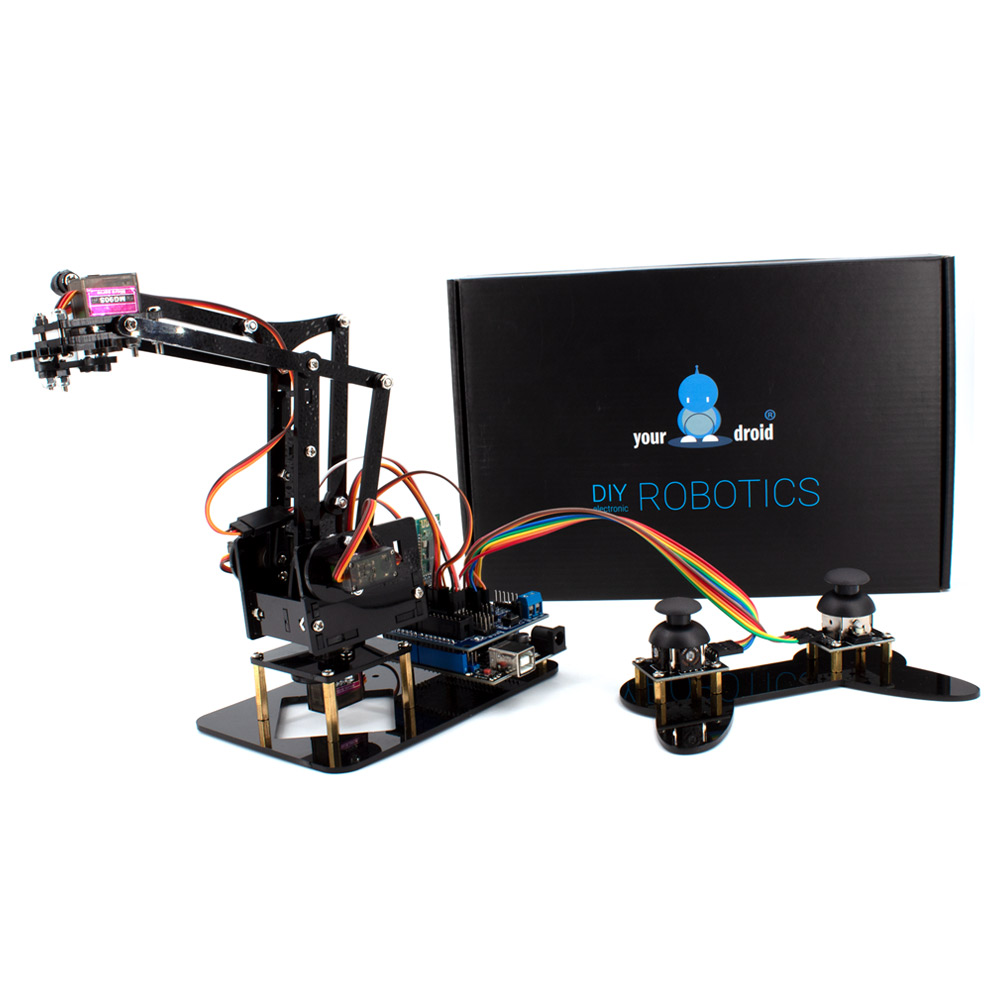 Kit de bras robotique yourDroid compatible avec Arduino UNO
