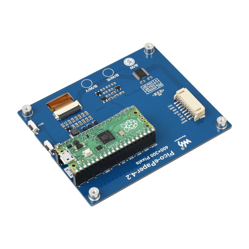 Module d'affichage E-Paper Waveshare 4,2" pour Raspberry Pi Pico, 400×300 – Image 5