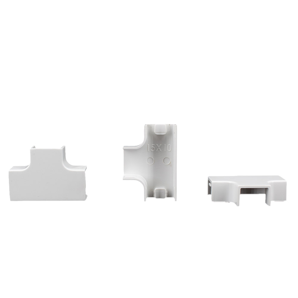 10x yourDroid pièce en T pour gaine de câbles 15x10 blanc – Image 4