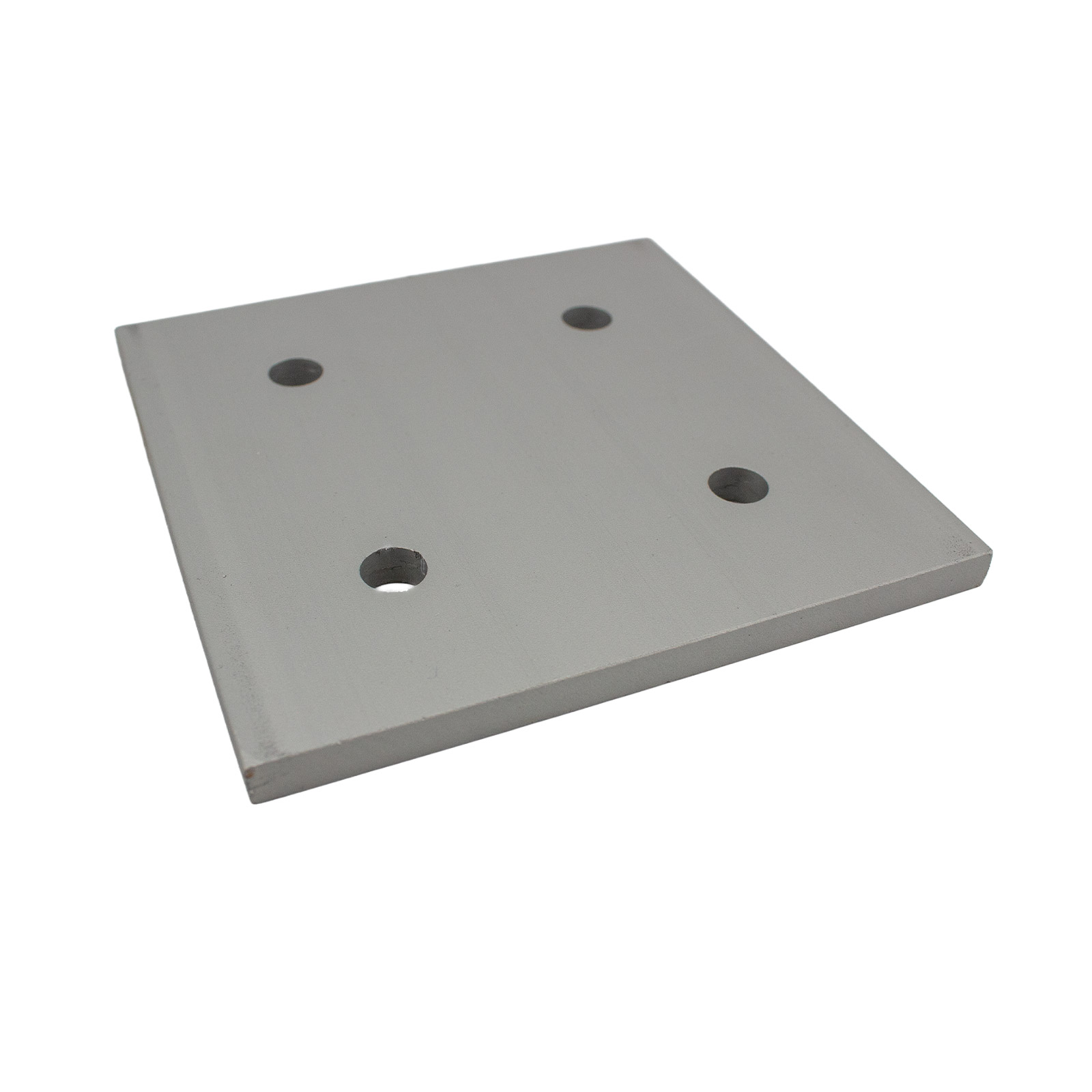 Plaque de montage 2550 argent 48x48 mm pour profilés en aluminium avec entraxe de 25 mm – Image 3