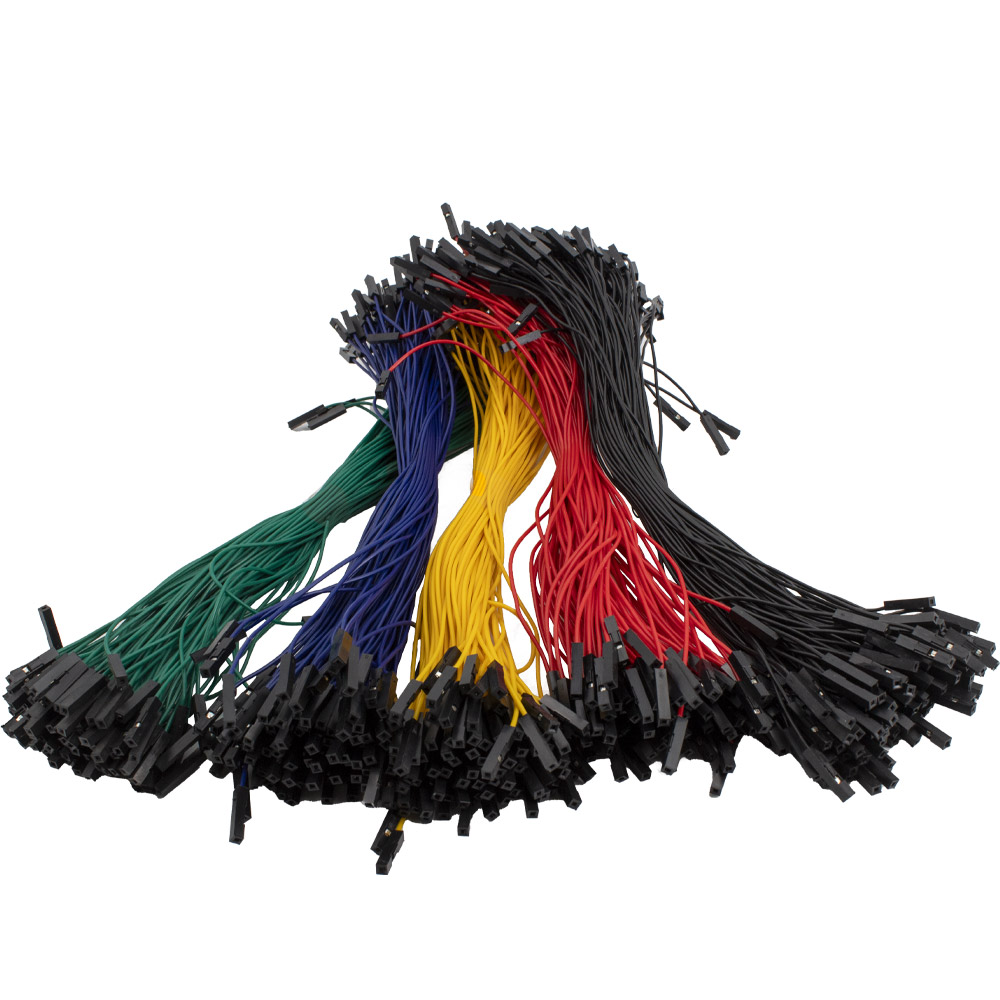 100 câbles Dupont / Jumper 20 cm femelle-femelle couleur aléatoire – Image 6