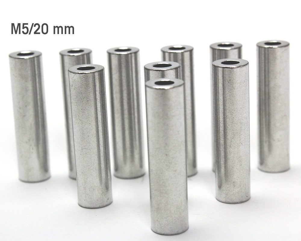 10x entretoise en aluminium M5/20 mm