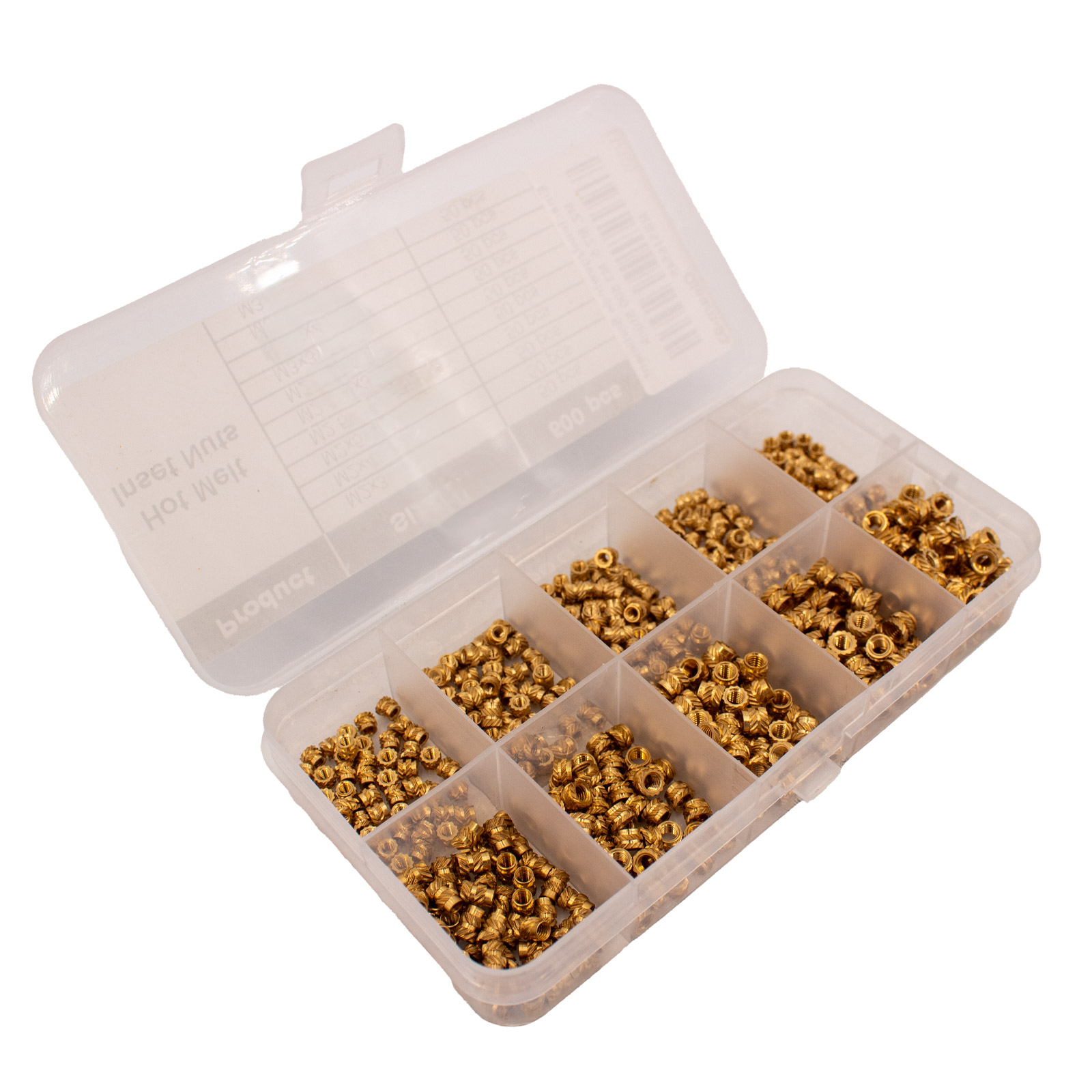 Kit d'écrous à sertir M2, M2.5, M3 500 pièces