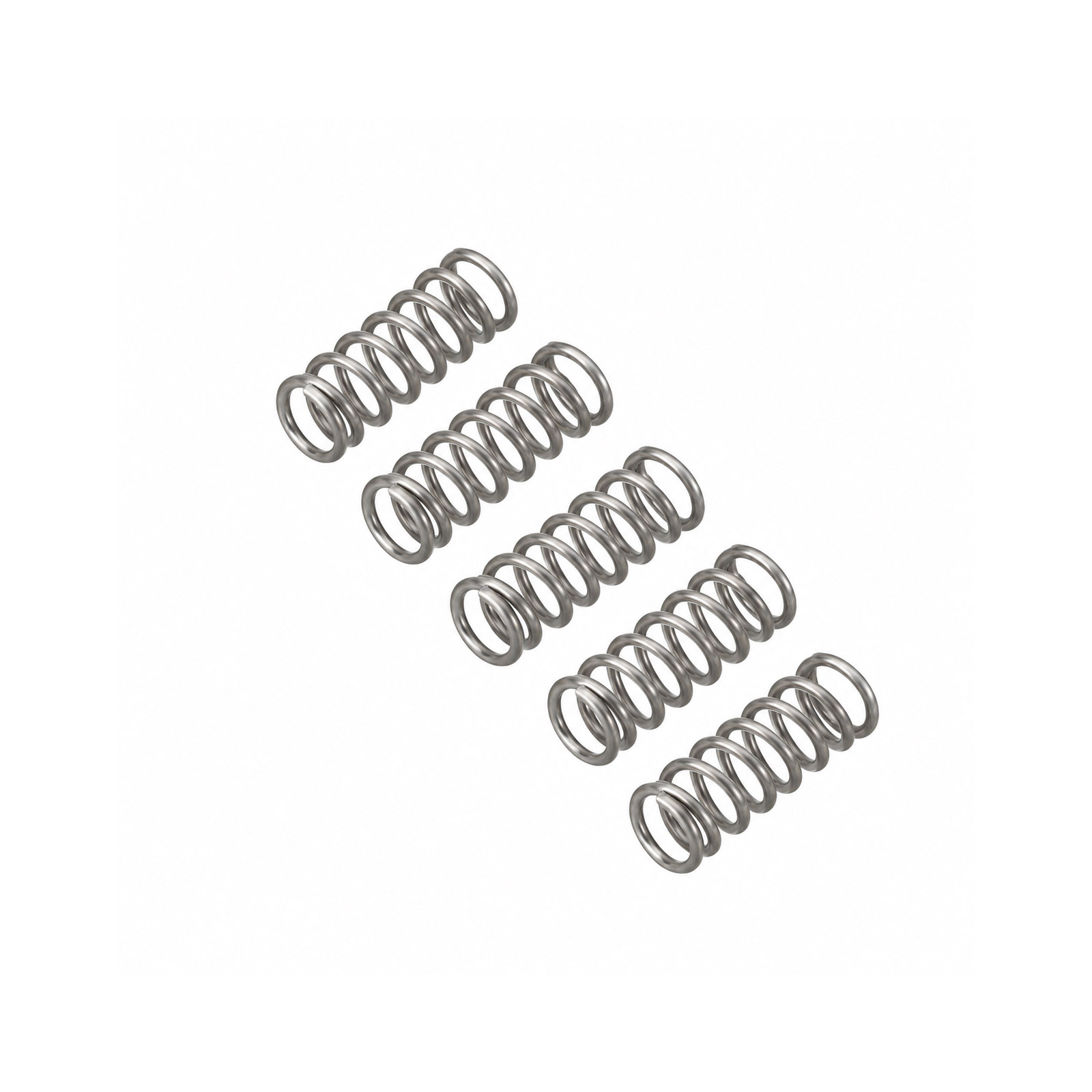 5x ressort de compression acier inoxydable 0,6 x 8 x 20 mm