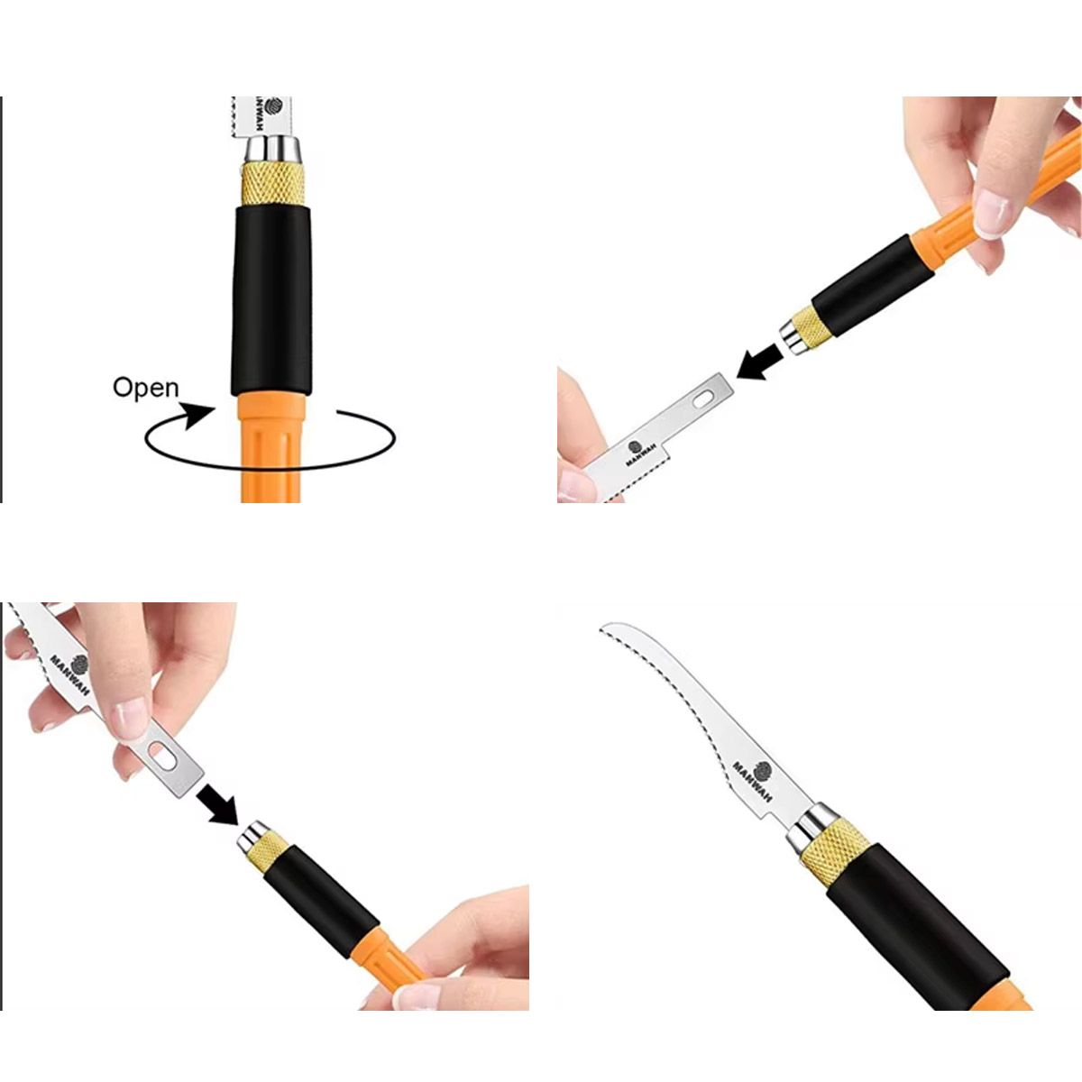 Scie manuelle miniature avec 3 lames pour modélisme et projets DIY – Image 4
