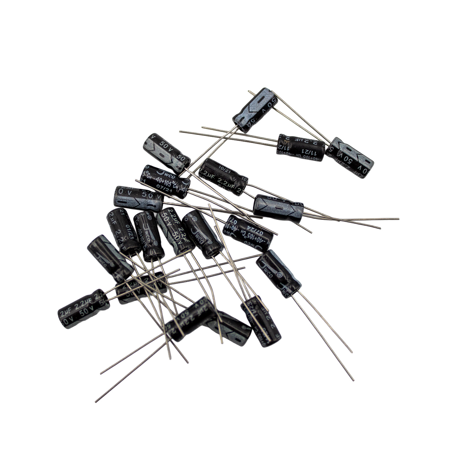 20x condensateur électrolytique 50V 2,2 µF 5x11 mm radial – Image 2