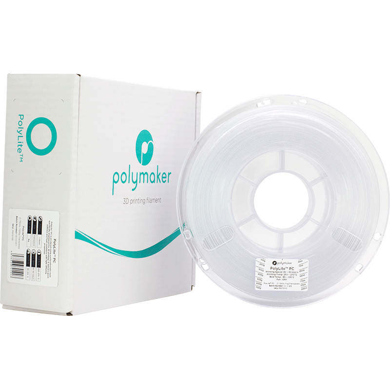 Filament Polymaker PolyLite PC Transparent 1,75 mm 1 kg – Image 5