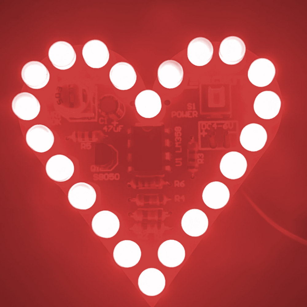 Kit Cœur LED pulsant (rouge) – Image 5